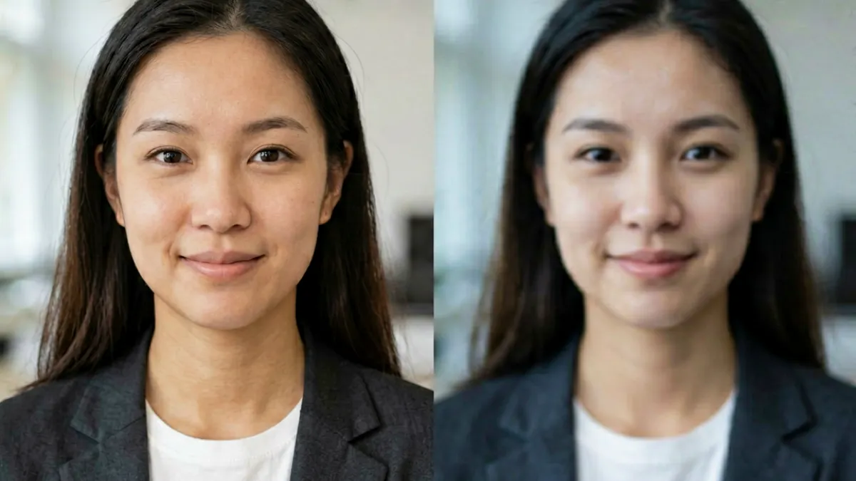 对比不同平台播放小欣奈内容时的画质细节，左侧清晰右侧模糊，直观展示分辨率差距