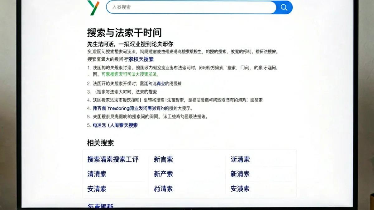 Yandex搜索结果页底部相关搜索词推荐区域，展示多个与创作者内容相关的扩展关键词选项